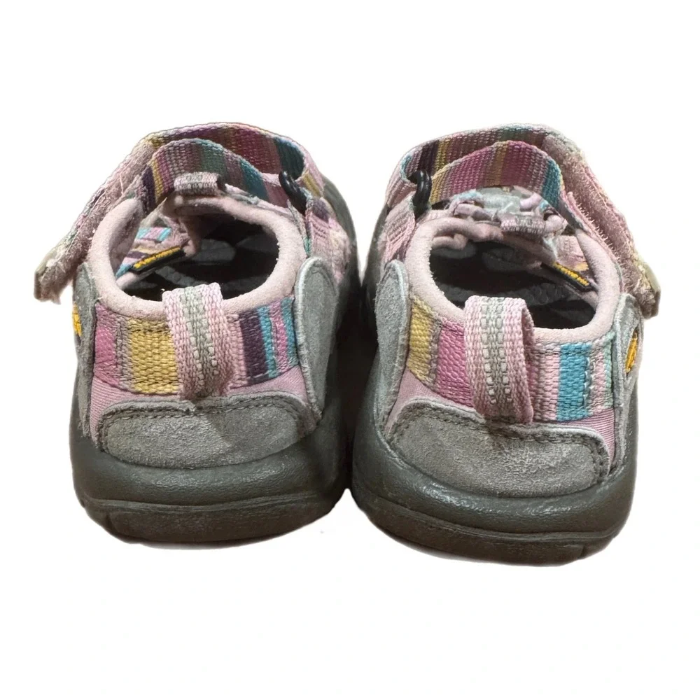 KEEN Youth Venice H2 sandals Pink Blue Striped Water Shoes Size 8 US Toddler